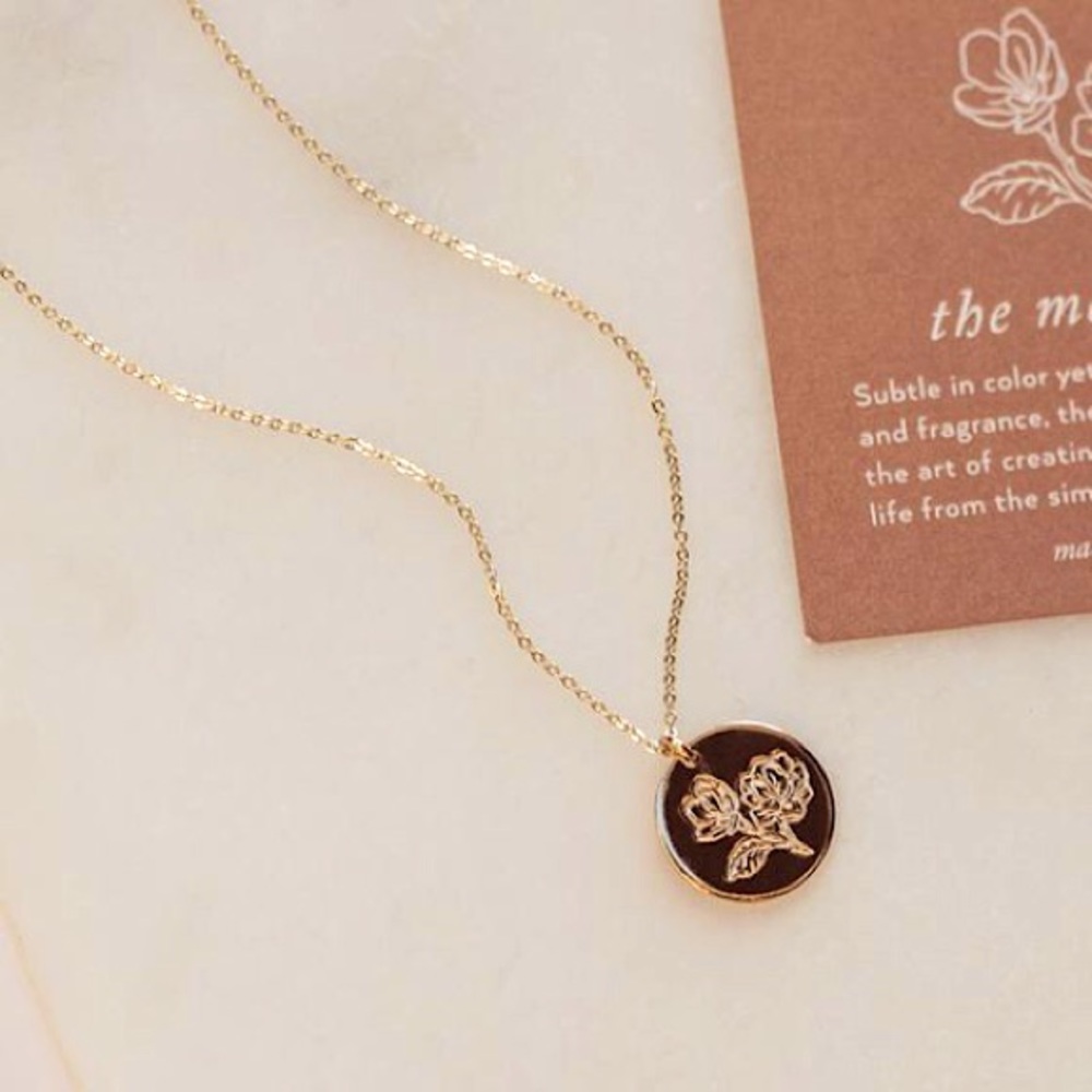 Magnolia Bohemian Minimalist Pretty Charm Necklace - Picture 5 of 6